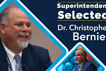 Superintendent selected. Dr. Christopher Bernier